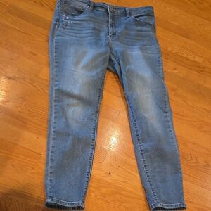 Time and Tru Denim Blue Cropped Jeans